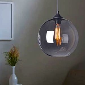 Modern Black Glass Pendant Light